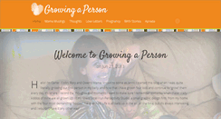 Desktop Screenshot of growingaperson.com